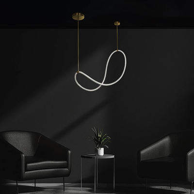 kelvo® GLOW KLV-101-0156 Κρεμαστό Φωτιστικό Οροφής LED 34W 3400lm 360° AC 220-240V IP20 Ρυθμιζόμενο Λευκό CCT με Χειριστήριο από 2700K έως 6000K Dimmable - Lumileds SMD Chip - Χρυσό Πλατίνα - Μ20 x Π35 x Υ120cm - 3 Χρόνια Εγγύηση