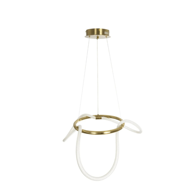 kelvo® GLOW KLV-101-0162 Κρεμαστό Φωτιστικό Οροφής LED 36W 3600lm 360° AC 220-240V IP20 Ρυθμιζόμενο Λευκό CCT με Χειριστήριο από 2700K έως 6000K Dimmable - Lumileds SMD Chip - Χρυσό Πλατίνα - Μ70 x Π70 x Υ40cm - 3 Χρόνια Εγγύηση