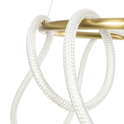 kelvo® GLOW KLV-101-0163 Κρεμαστό Φωτιστικό Οροφής LED 58W 5800lm 360° AC 220-240V IP20 Ρυθμιζόμενο Λευκό CCT με Χειριστήριο από 2700K έως 6000K Dimmable - Lumileds SMD Chip - Χρυσό Πλατίνα - Μ80 x Π80 x Υ40cm - 3 Χρόνια Εγγύηση