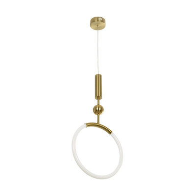 kelvo® GLOW KLV-101-0175 Κρεμαστό Φωτιστικό Οροφής LED 18W 1800lm 360° AC 220-240V IP20 Ρυθμιζόμενο Λευκό CCT με On/Off 2700K/4500K/6000K - Lumileds SMD Chip - Χρυσό Πλατίνα - Μ30 x Π6 x Υ60cm - 3 Χρόνια Εγγύηση