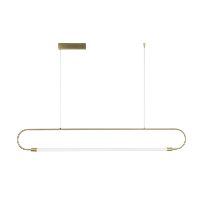 kelvo® GLOW KLV-101-0177 Κρεμαστό Φωτιστικό Οροφής LED 15W 1500lm 360° AC 220-240V IP20 Ρυθμιζόμενο Λευκό CCT με Χειριστήριο από 2700K έως 6000K Dimmable - Lumileds SMD Chip - Χρυσό Πλατίνα - Μ120 x Π3 x Υ17cm - 3 Χρόνια Εγγύηση