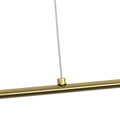 kelvo® GLOW KLV-101-0177 Κρεμαστό Φωτιστικό Οροφής LED 15W 1500lm 360° AC 220-240V IP20 Ρυθμιζόμενο Λευκό CCT με Χειριστήριο από 2700K έως 6000K Dimmable - Lumileds SMD Chip - Χρυσό Πλατίνα - Μ120 x Π3 x Υ17cm - 3 Χρόνια Εγγύηση