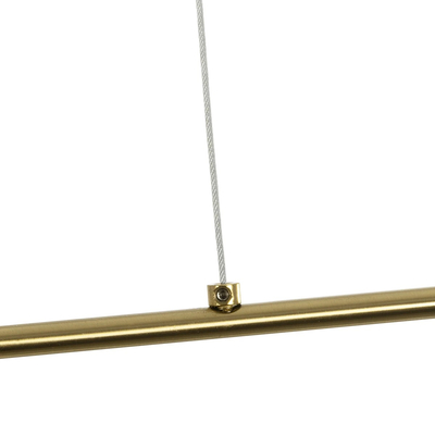 kelvo® GLOW KLV-101-0178 Κρεμαστό Φωτιστικό Οροφής LED 28W 2800lm 360° AC 220-240V IP20 Ρυθμιζόμενο Λευκό CCT με Χειριστήριο από 2700K έως 6000K Dimmable - Lumileds SMD Chip - Χρυσό Πλατίνα - Μ167 x Π7 x Υ24cm - 3 Χρόνια Εγγύηση