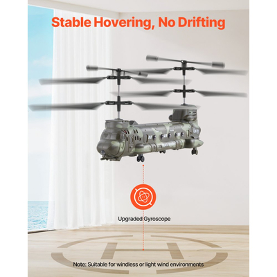 Τηλεκατευθυνόμενο Ελικόπτερο VEVOR, Στρατιωτικό Ελικόπτερο με Τηλεκατευθυνόμενο 2.4GHz, Τηλεκατευθυνόμενο Αεροπλάνο 3.5 Καναλιών για Παιδιά, Χρόνος Πτήσης 20 Λεπτών, Απογείωση/Προσγείωση με Ένα Κλειδί & Φώτα LED, Παιχνίδια για Αεροπλάνα για Παιδιά Ηλικίας 8 ετών και άνω