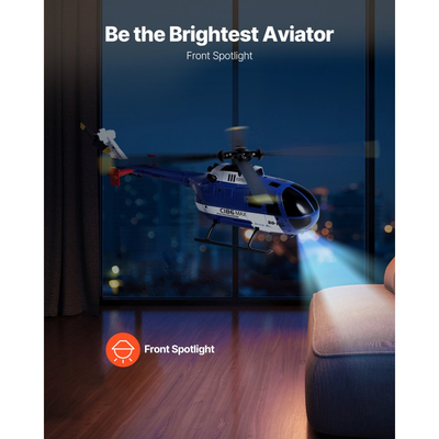 Τηλεκατευθυνόμενο Ελικόπτερο VEVOR, Τηλεκατευθυνόμενο Ελικόπτερο 2.4GHz 4-έλικων με Γυροσκόπιο 6 Αξόνων, Τηλεκατευθυνόμενο Αεροπλάνο 4 Καναλιών για Αρχάριους, Φως LED & Απογείωση/Προσγείωση με Ένα Πλήκτρο, Παιχνίδια Αεροπλάνων για Παιδιά Ηλικίας 8 ετών και άνω