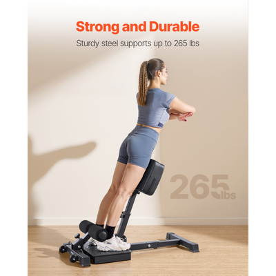 Μηχανή καθισμάτων VEVOR Sissy, Πολυλειτουργικός πάγκος βαθιών καθισμάτων Sissy για εκγύμναση μυών ποδιών, εύκολη εγκατάσταση και πτυσσόμενος εξοπλισμός γυμναστικής πυρήνα, μέσης και γλουτών, Μηχανή άσκησης ποδιών για γυμναστήριο στο σπίτι, μαύρο