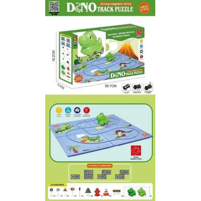 Προσχολικό επιτραπέζιο παιχνίδι Track Puzzle - Dino - 555-3C - 215577
