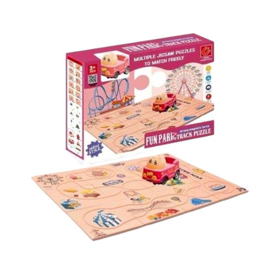 Προσχολικό επιτραπέζιο παιχνίδι Track Puzzle - Fun Park - 555-4C - 215578
