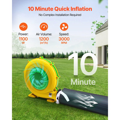 Φουσκωτό Νυχτερινό Κέντρο VEVOR, Φουσκωτή Σκηνή Πάρτι 9 x 6 x 4 μ. με Φυσητήρα 1100W & Σακούλα Άμμου, Αεριζόμενο Νυχτερινό Κέντρο με 2 Παράθυρα, Σπιτάκι Αέρα για Εκδήλωση, Γενέθλια, Γάμο, Πάρτι