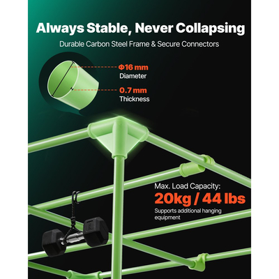 Σκηνή Εσωτερικής Καλλιέργειας VEVOR, 80 x 80 x 180 cm, 600D Υψηλής Ανακλαστικότητας Mylar, Σκηνή Εσωτερικών Φυτών με Παράθυρο Παρατήρησης, Δίσκο Δαπέδου & Φερμουάρ, Βαρέως Τύπου Σκηνές Καλλιέργειας για Φρούτα και Άνθη Λαχανικών