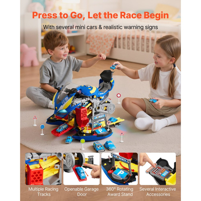 Παιχνίδι Μηχανής Μοτοσικλέτας VEVOR, 25 Τεμάχια, Παιχνίδι Μηχανικού Μοτοσικλέτας με Αφαιρούμενα Μέρη, Φώτα & Ήχους, Προσομοίωση Οδήγησης & Αγώνων Πίστας, Σετ Εργαστηρίου Μηχανικού για Παιδιά 3 Ετών και Άνω, Μπλε