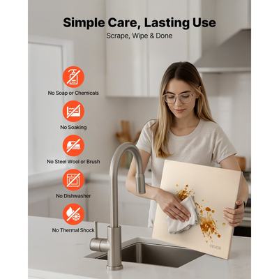 Πέτρα πίτσας VEVOR, ορθογώνια πέτρα πίτσας από κορδιερίτη 406 x 355 mm, πολύ μεγάλη πέτρα ψησίματος με ξύστρα, πάχους 15 mm ανθεκτικό στη θερμότητα κορδιερίτη, για φούρνο κουζίνας, ψήσιμο ψωμιού και πίτσας, ψήσιμο στη σχάρα BBQ