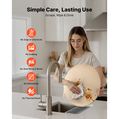 Πέτρα πίτσας VEVOR, στρογγυλή πέτρα πίτσας από κορδιερίτη 406 mm, πολύ μεγάλη πέτρα ψησίματος με ανθεκτική βάση, πάχος 17 mm ανθεκτικό στη θερμότητα κορδιερίτη, για φούρνο κουζίνας, ψήσιμο πίτσας, ψήσιμο στη σχάρα BBQ