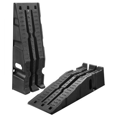 Ράμπες αυτοκινήτων VEVOR, 2 τεμάχια χωρητικότητας 7257 kg μικτού βάρους, ύψος ανύψωσης 170 mm, φορητές ράμπες σέρβις αυτοκινήτων υψηλού προφίλ για συντήρηση γκαράζ σπιτιού και αλλαγή λαδιών, βαρέως τύπου για επισκευή φορτηγών, SUV οχημάτων, μαύρο