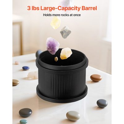 Κιτ γυαλίσματος πέτρας VEVOR, κιτ στίλβωσης πέτρας, 4 ρυθμίσεις ταχύτητας, χρονοδιακόπτης στίλβωσης 9 ημερών, κιτ στίλβωσης πέτρας, γυαλιστικό πέτρας με ακατέργαστες πολύτιμες πέτρες και κόκκους στίλβωσης, γυαλιστικό πέτρας για ενήλικες και παιδιά