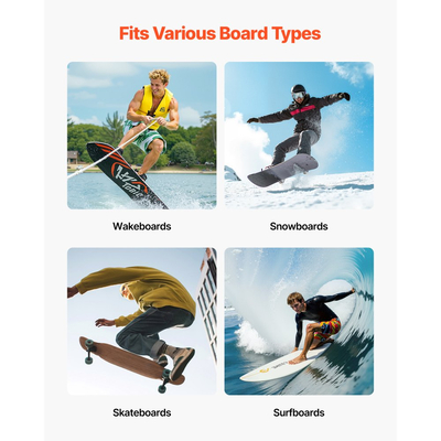 Βάση τοίχου για σανίδες του σερφ VEVOR, Οριζόντια βάση για αποθήκευση και προβολή σανίδων του σερφ, Ξύλινη βάση οργάνωσης σανίδων για τον τοίχο, Βάση στήριξης σανίδων του σερφ ιδανική για wakeboard, snowboard, kiteboard, shortboard, σκι