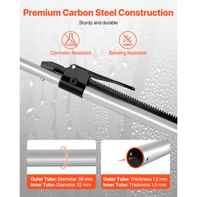 Μπάρα Φορτίου VEVOR, Μπάρα Φορτίου με Καστάνια Ρυθμιζόμενη από 2261mm έως 2642mm, Σταθεροποιητής Φορτίου από Βαρύ Τύπο με Αντιολισθητικό Πέλμα, Μπάρες Ασφαλείας Φορτίου Πλατφόρμας Φορτηγού για Φορτηγό, Ημιρυμουλκούμενο, Ρυμουλκούμενο (2PCS)