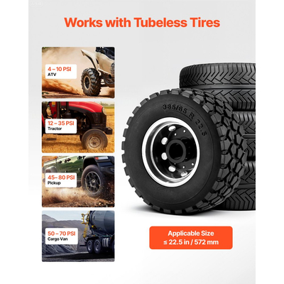 VEVOR Αεροδυναμικό Εργαλείο Αερισμού Ελαστικών, 5 Γαλόνια / 18,9 Λ, Εργαλείο Αερισμού Ελαστικών Βαρέως Τύπου, Πίεση Λειτουργίας 87-116 PSI, Φουσκωτή Σέλας με Σκανδάλη Αέρα για Pickup, Φορτηγό, ATV, Jeep, Van, Τρακτέρ, RV, Κόκκινο