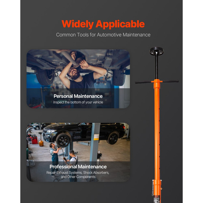 Βάση στήριξης κάτω από ανυψωτικό VEVOR, Χωρητικότητα 3/4 τόνου κάτω από βάση γρύλου ανύψωσης, Ανύψωση από 38,4 έως 75,4 ίντσες, Λαβή περιστροφής τοποθετημένη σε ρουλεμάν, Αυτοασφαλιζόμενη βίδα με σπείρωμα, Δύο τροχοί, Εξαρτήματα στήριξης οχήματος