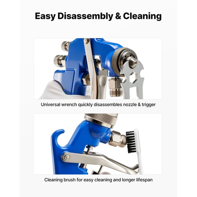 Πιστόλι ψεκασμού VEVOR Siphon Feed, Πιστόλι ψεκασμού αέρα υψηλής ψεκασμού, Ψεκαστήρας βαφής αυτοκινήτου 1000cc με ακροφύσιο 1,8 mm, ρυθμιζόμενη παροχή και όγκος αέρα για βάψιμο αυτοκινήτου, επίπλων, τοίχων, σπιτιού