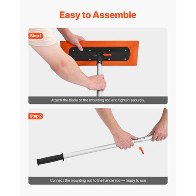 Ξύστρα χιονιού VEVOR, ξύστρα χιονιού οροφής αυτοκινήτου μήκους 1,2 μέτρων, λεπίδα αφρού 45cm για χωρίς γρατσουνιές, αντιολισθητική λαβή, εργαλείο αφαίρεσης ελαφρού χιονιού για καθαρισμό φύλλων οροφής γκαράζ οχήματος και υπολειμμάτων