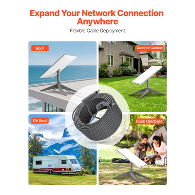 Καλώδιο VEVOR Starlink Gen 2 75 FT / 22,86 m Καλώδιο επέκτασης Standard Generation 2 1200 Mps 24 AWG / 0,25 mm²