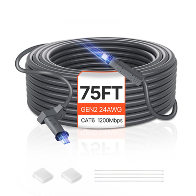 Καλώδιο VEVOR Starlink Gen 2 75 FT / 22,86 m Καλώδιο επέκτασης Standard Generation 2 1200 Mps 24 AWG / 0,25 mm²