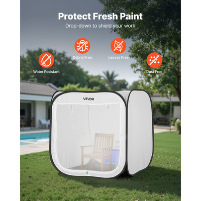 Φορητή σκηνή βαφής VEVOR, 720 x 725 x 750mm αναδυόμενη φορητή σκηνή βαφής με ψεκασμό με πόρτα πλέγματος, σκηνές βαφής με ψεκασμό για ντουλάπια, καρέκλες, μοντέλα, τραπέζια, αναδυόμενος σχεδιασμός, αποτελεσματική ροή αέρα