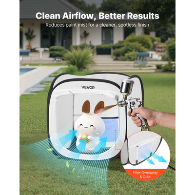 Φορητή σκηνή βαφής VEVOR, 405 x 405 x 430mm αναδυόμενη φορητή σκηνή βαφής με πόρτα από πλέγμα, σκηνές βαφής με ψεκασμό για μικρά μοντέλα, γλυπτά, κορνίζες φωτογραφιών, αναδυόμενος σχεδιασμός, ανθεκτική στο νερό