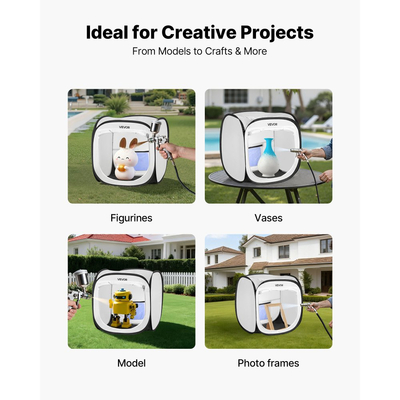 Φορητή σκηνή βαφής VEVOR, 405 x 405 x 430mm αναδυόμενη φορητή σκηνή βαφής με πόρτα από πλέγμα, σκηνές βαφής με ψεκασμό για μικρά μοντέλα, γλυπτά, κορνίζες φωτογραφιών, αναδυόμενος σχεδιασμός, ανθεκτική στο νερό