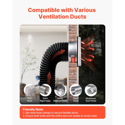 Κάλυμμα εξαερισμού τοίχου VEVOR 97mm, τετράγωνο κάλυμμα αετώματος εξαερισμού AC με περσίδες, από ανοξείδωτο ατσάλι υψηλής ποιότητας και με ελαστική φλάντζα μείωσης θορύβου, για σπίτι, μπάνιο, γκαράζ, κουζίνα, υπόγειο (1 τεμάχιο, ασημί)