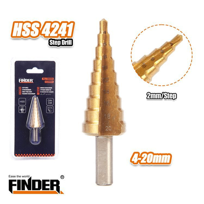 Τρυπάνι κωνικό κλιμακωτό - 4-20mm - Finder - 196656