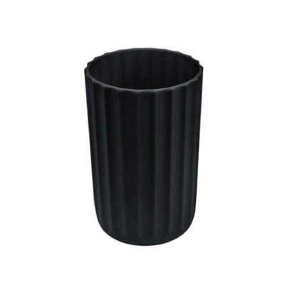 Θήκες οδοντόβουρτσας πλαστικές σε σετ 5Χ - Black - 21777