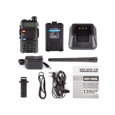 Φορητός πομποδέκτης - UHF/VHF - 5.8W - UV-5R - Baofeng - 846301