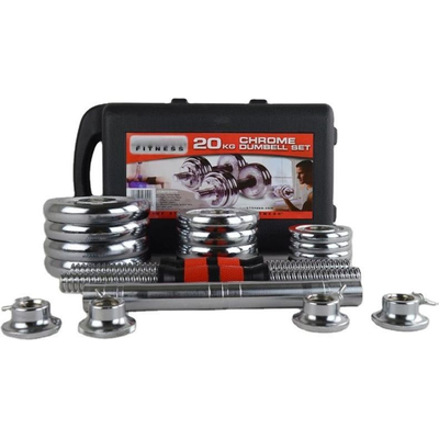 Σετ αλτήρες γυμναστικής με μπάρα - 20kg - 556646