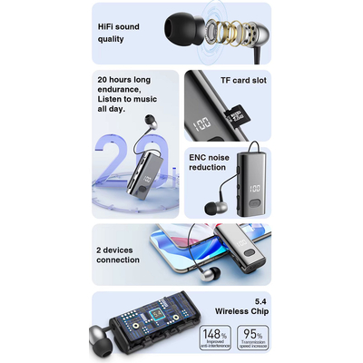 Ασύρματο ακουστικό Bluetooth - F908 - 810705 - Black