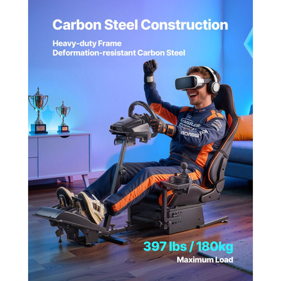 Βάση τιμονιού VEVOR Racing, Βάση τιμονιού βαρέως τύπου για προσομοιωτή πιλοτηρίου, Κατάλληλη για Logitech G25, G27, G29, G920, G923, Thrustmaster T300RS, TX F458, T500RS, T3PA-PRO (F1/GT) και πεντάλ CSR