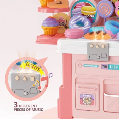 Παιδική κουζίνα με αξεσουάρ ζαχαροπλαστικής - 688-230A - 43pcs - 215234