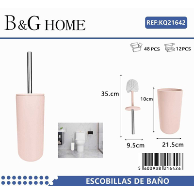 Βουρτσάκι τουαλέτας - Πιγκάλ - Light Pink - 21642