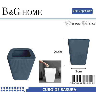 Κάδος απορριμμάτων μπάνιου πλαστικός - Blue - 21707