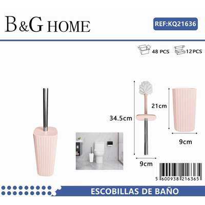 Βουρτσάκι τουαλέτας - Πιγκάλ - Light Pink - 21636