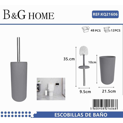 Βουρτσάκι τουαλέτας - Πιγκάλ - Grey - 21606