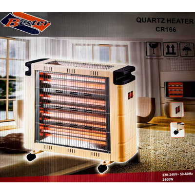 Ηλεκτρική θερμάστρα χαλαζία - CR166 - 2400W - 412406 - Beige