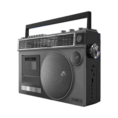 Φορητό ραδιόφωνο &amp; κασετόφωνο με Bluetooth - GLB910 - 718211 - Black