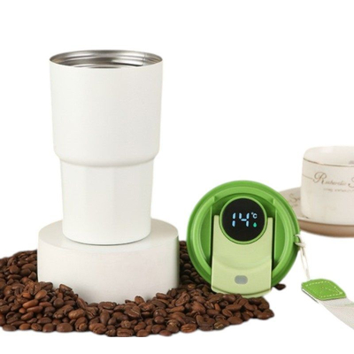 Φορητό παγούρι-θερμός με ψηφιακό θερμόμετρο - 500ml - 722382 - Red