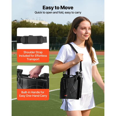 Κάθισμα Σταδίου VEVOR, Πτυσσόμενη Καρέκλα Λευκαντηρίου με Στήριγμα Πλάτης και Χοντρό Μαξιλάρι, Επενδεδυμένο Κάθισμα Σταδίου για Λευκαντήριο που Περιλαμβάνει Ιμάντα Ώμου, Γάντζους, Θήκη για Ποτήρια, Υλικό Lycra, Πλαϊνή Τσέπη, Υλικό PP