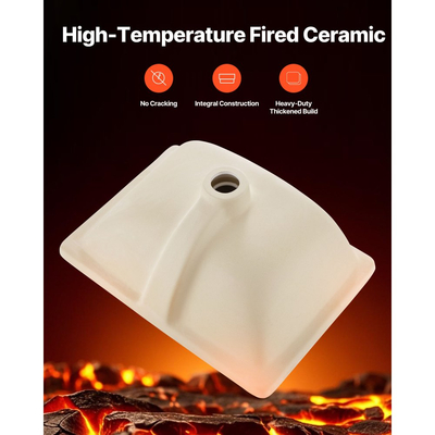 Νιπτήρας μπάνιου VEVOR Υποστηριζόμενος, Ορθογώνιος λευκός κεραμικός νιπτήρας 460 x 330 mm με οπή υπερχείλισης, Μοντέρνος νιπτήρας μπάνιου με δυνατότητα τοποθέτησης κάτω από τον πάγκο, Ορθογώνιος για μικρό χώρο