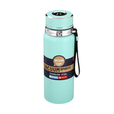 Φορητό παγούρι-θερμός με ψηφιακό θερμόμετρο - 800ml - 168441 - Light Blue