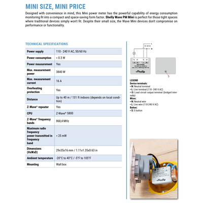 3800235269152 | Shelly Qubino Wave PM Mini - EAN 3800235269152