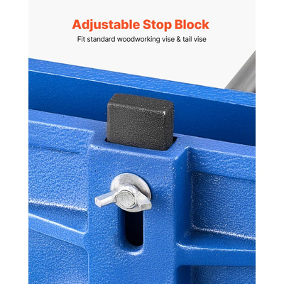 Μέγγενη ξυλουργικής VEVOR, πλάτος σιαγόνων 7 ιντσών, μέγγενη πάγκου εργασίας γρήγορης απελευθέρωσης, μέγιστο άνοιγμα σιαγόνων 8 ιντσών, κατασκευή από χυτοσίδηρο βαρέως τύπου, μέγγενη πάγκου εργασίας με ρυθμιζόμενο μπροστινό στοπ, για τρύπημα σε ξυλουργική